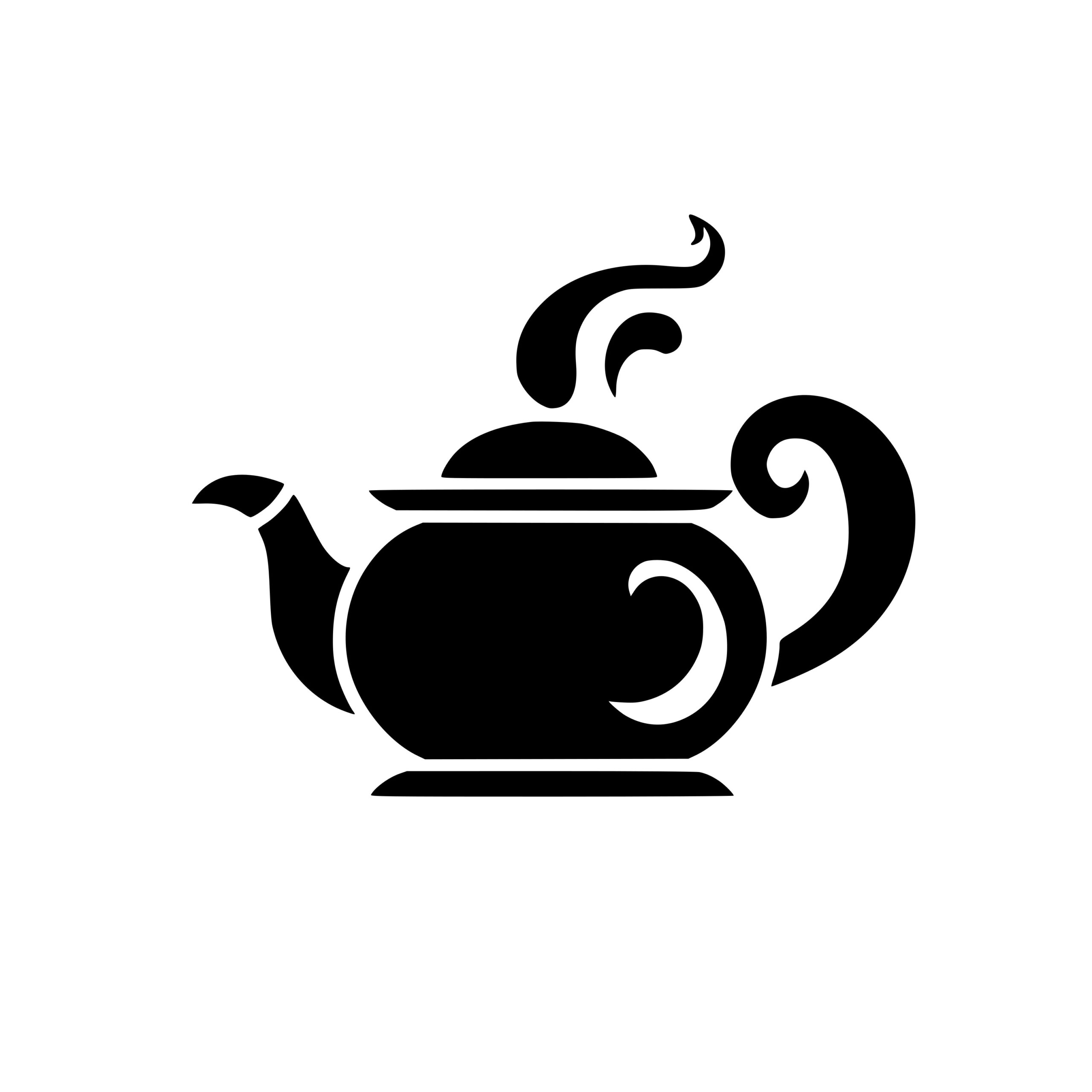 Steaming Teapot SVG Image for Cricut, Silhouette, Laser Machines