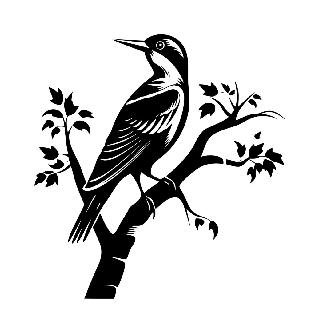 Beautiful Woodpecker SVG Image: Perfect for Cricut, Silhouette, Laser