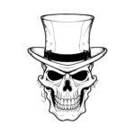 Skull with Top Hat