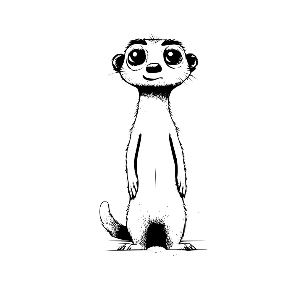 Inquisitive Meerkat SVG Image: Instant Download for Cricut, Silhouette