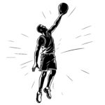 Jumping Basketball Player