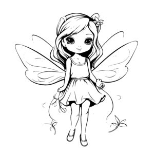 Adorable Fairy with Wings