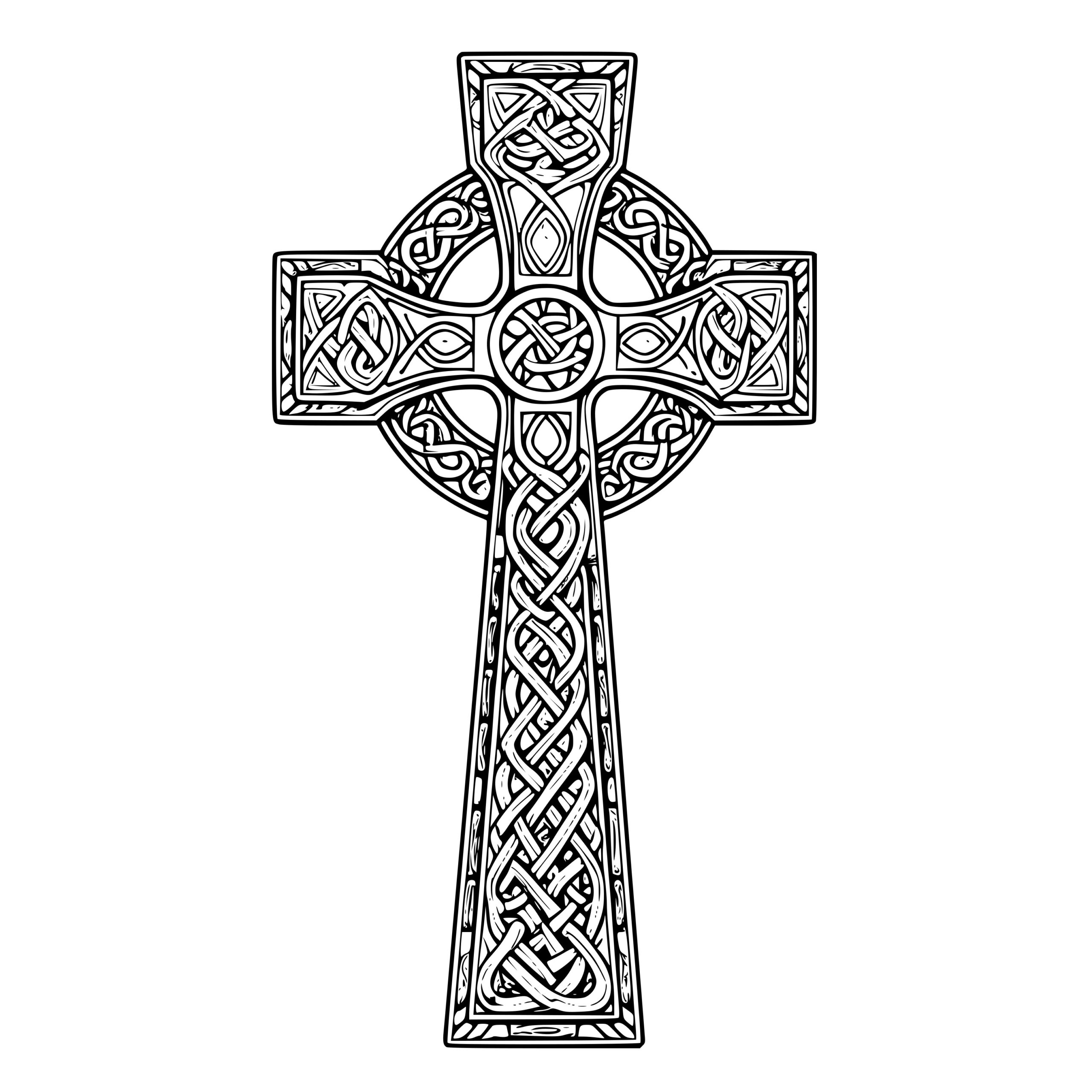 Intricate Celtic Cross SVG File for Cricut, Silhouette, and Laser Machines