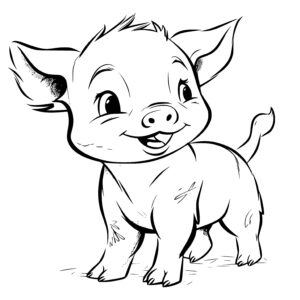 Adorable Piglet