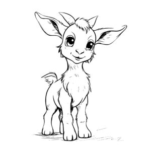 Fluffy Goat