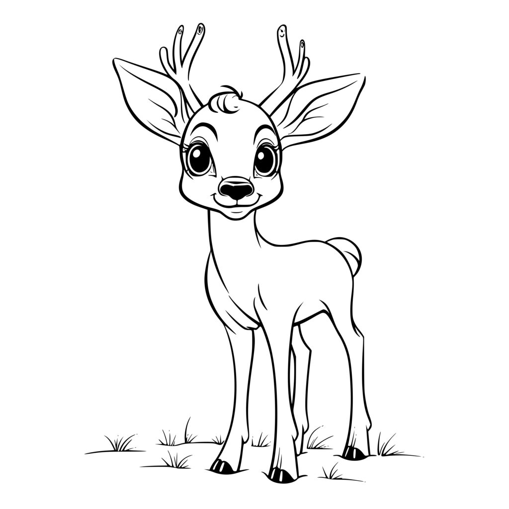 Cute Deer in Field