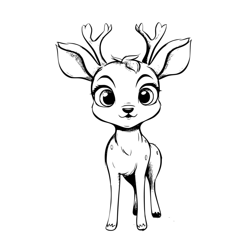 Instant Download Deer in Forest SVG File for Cricut and Laser Machines