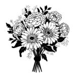 Zinnia and Chrysanthemum Bouquet