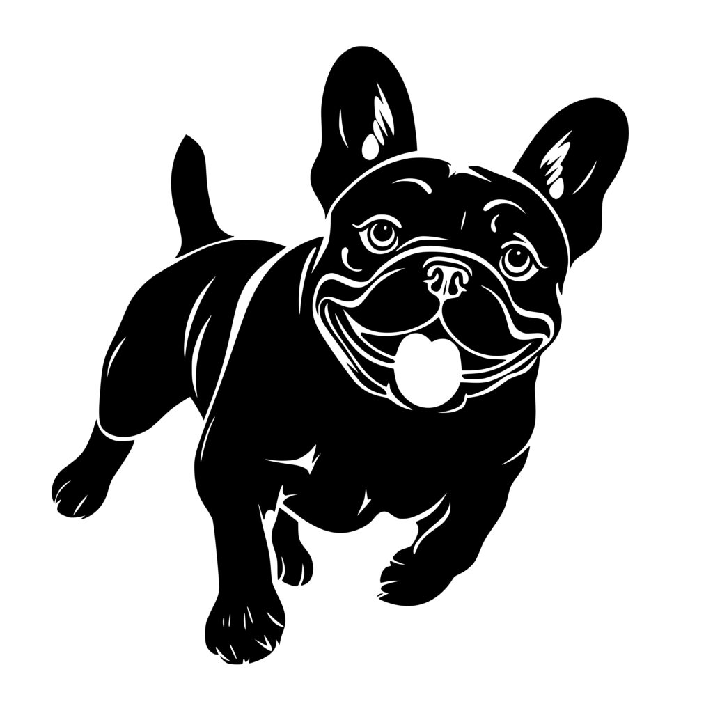 French Bulldog Portrait SVG File for Cricut, Silhouette, and Laser Machines