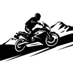Mountain Motorcycle Rider