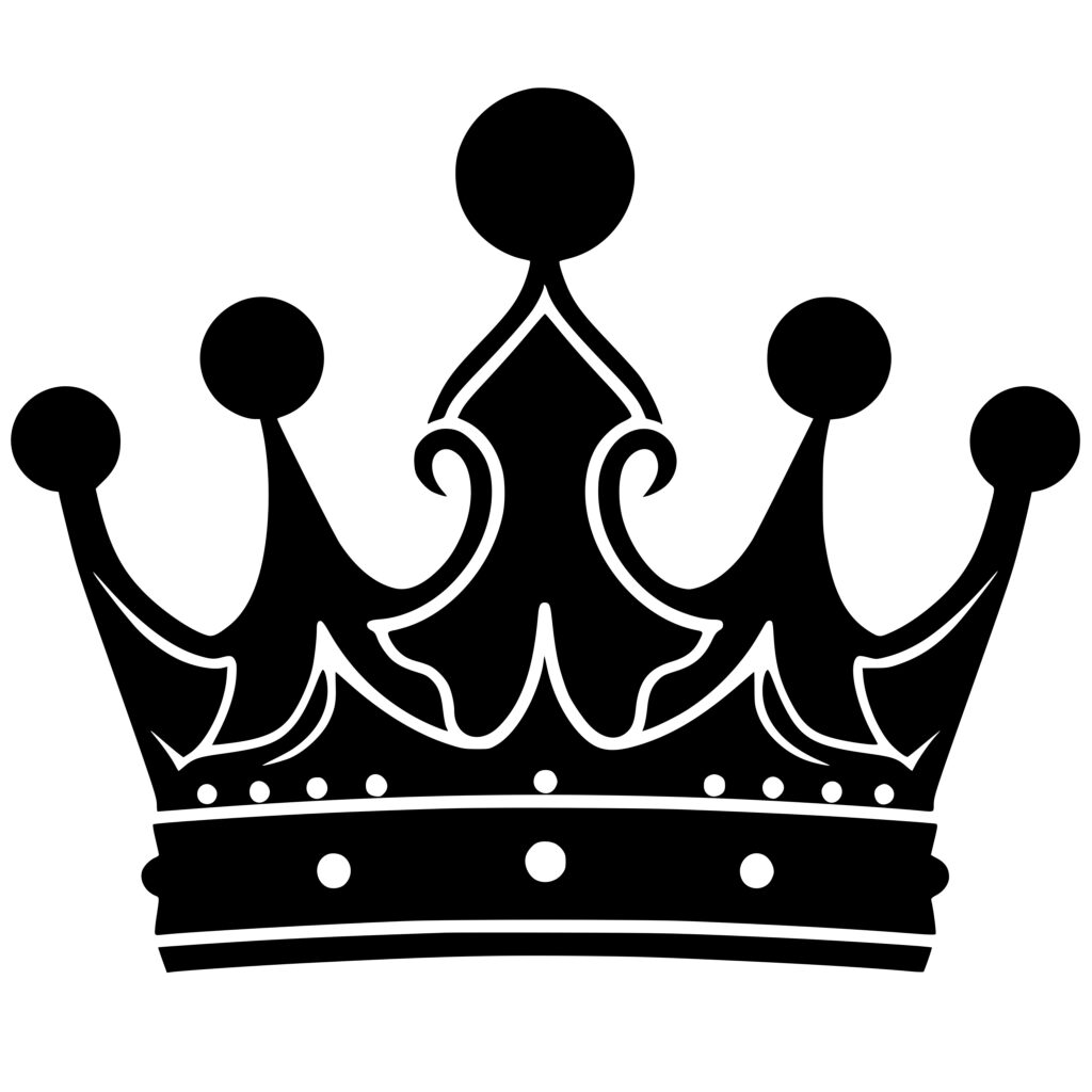 Elegant Crown SVG File for Cricut, Silhouette, Laser Machines