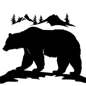 Mountain Landscape Bear