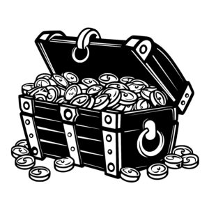 Chest Filled with Coins