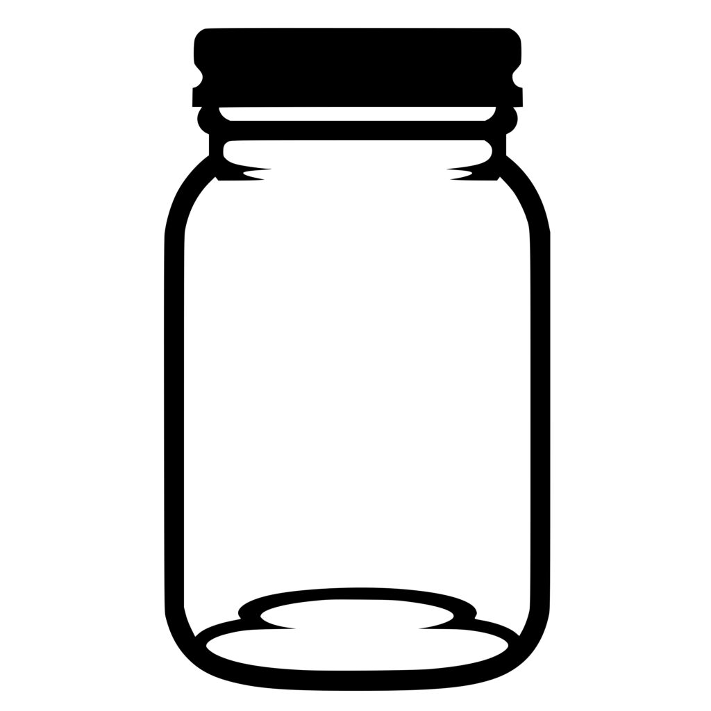 Glass Jar Svg File For Cricut, Silhouette, Laser, And More