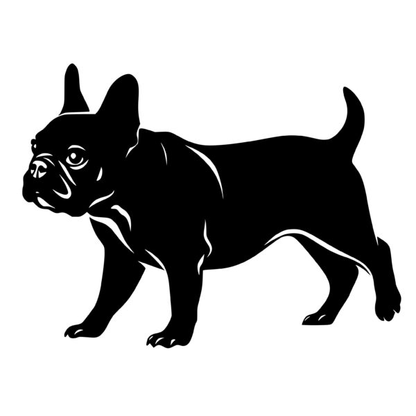 French Bulldog Walking SVG File for Cricut, Silhouette, Laser Machines