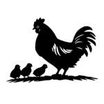 Farmyard Family Hen and Chicks