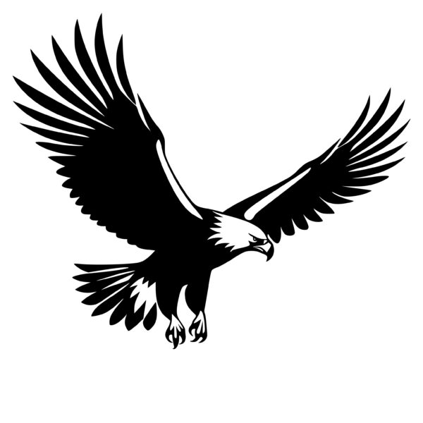 Hunting Eagle: Instant Download SVG/PNG/DXF for Cricut & Silhouette