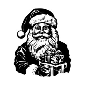 Santa Claus Holding Gifts