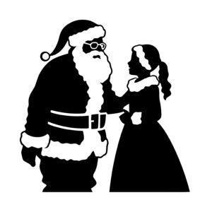 Santa Claus and Girl
