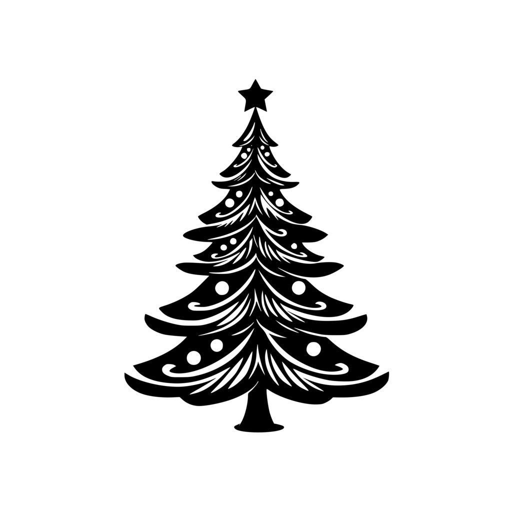 Christmas Tree SVG File: Instant Download for Cricut & Silhouette