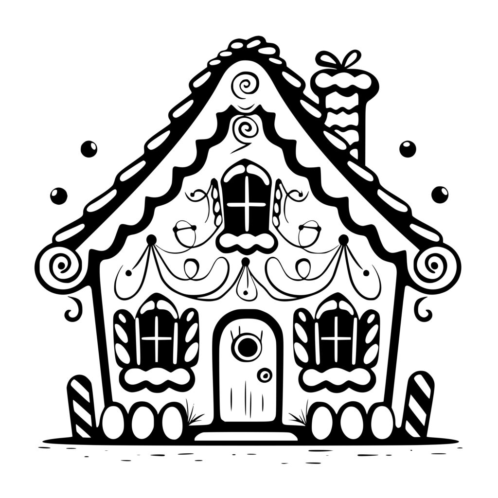 Instant Download Gingerbread House SVG for Cricut, Silhouette, and