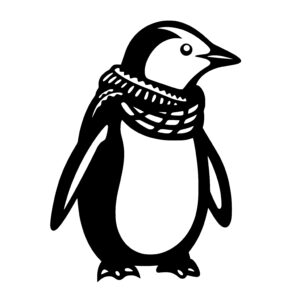 Penguin with Scarf