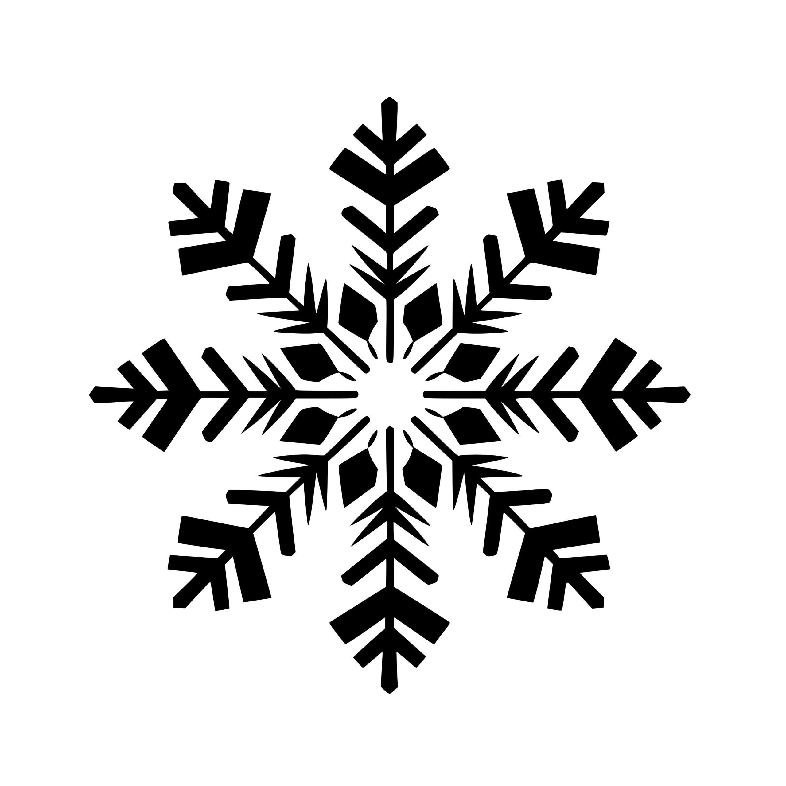 Snowflake Stamp [SVG, DXF]  Cutting Machine & Laser Cutting