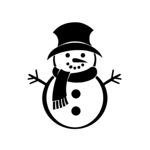 Scarf and Hat Snowman