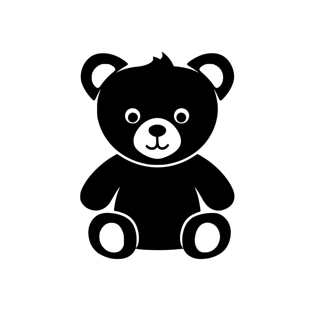 Cuddly Teddy Bear SVG/PNG/DXF File for Cricut, Silhouette, Laser Machines