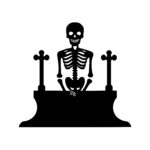 Skeleton on Crypt