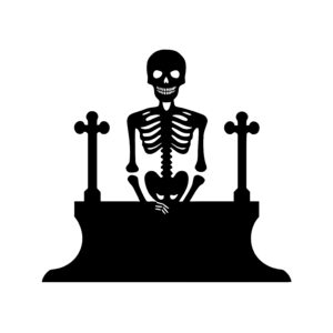 Skeleton on Crypt