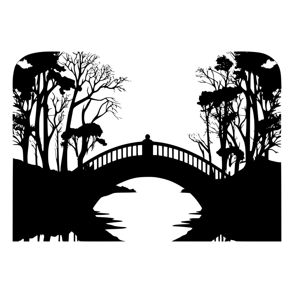 Tranquil Walkway: SVG File for Cricut, Silhouette, Laser Machines