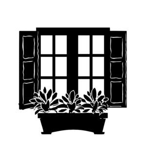 Plants in a Window Box