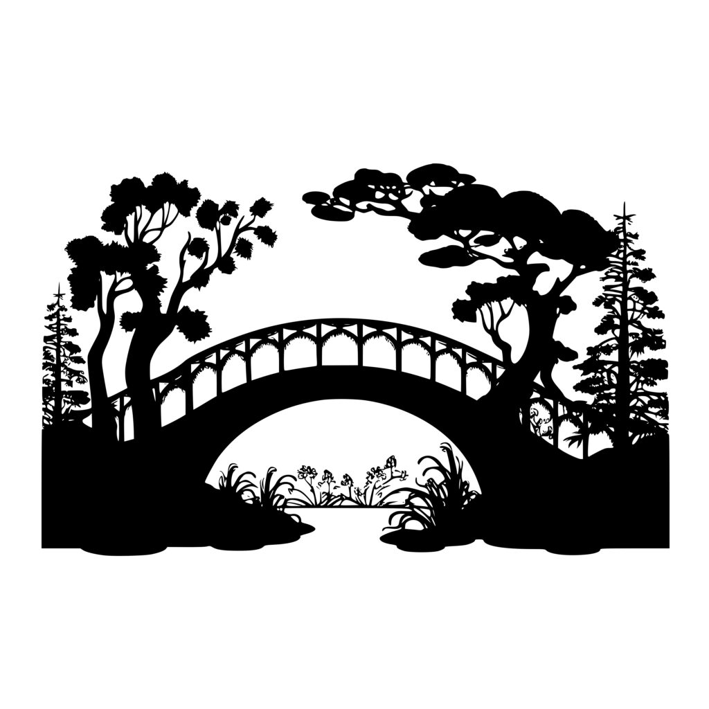 Wooden Bridge SVG Image for Cricut, Silhouette, and Laser Machines