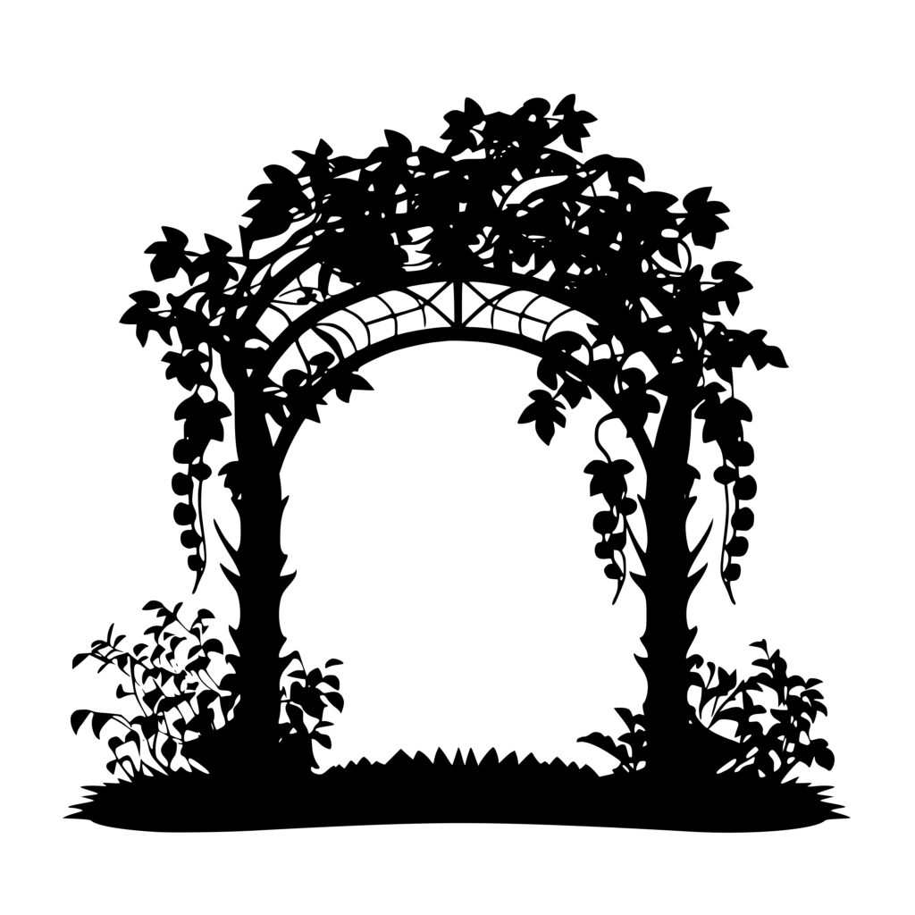 Beautiful Garden Arch SVG File for Cricut, Silhouette, and Laser Machines