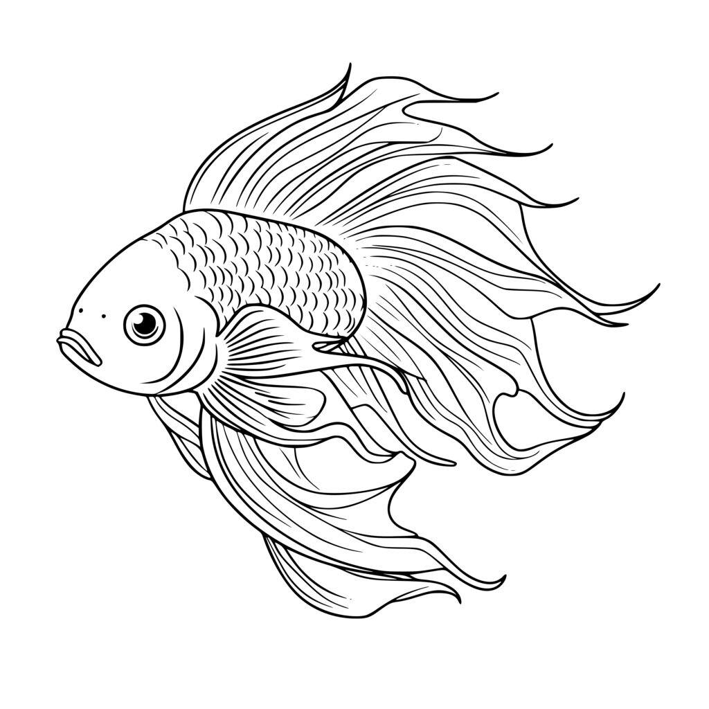 Beautiful Fighting Fish SVG File: Instant Download for Cricut ...