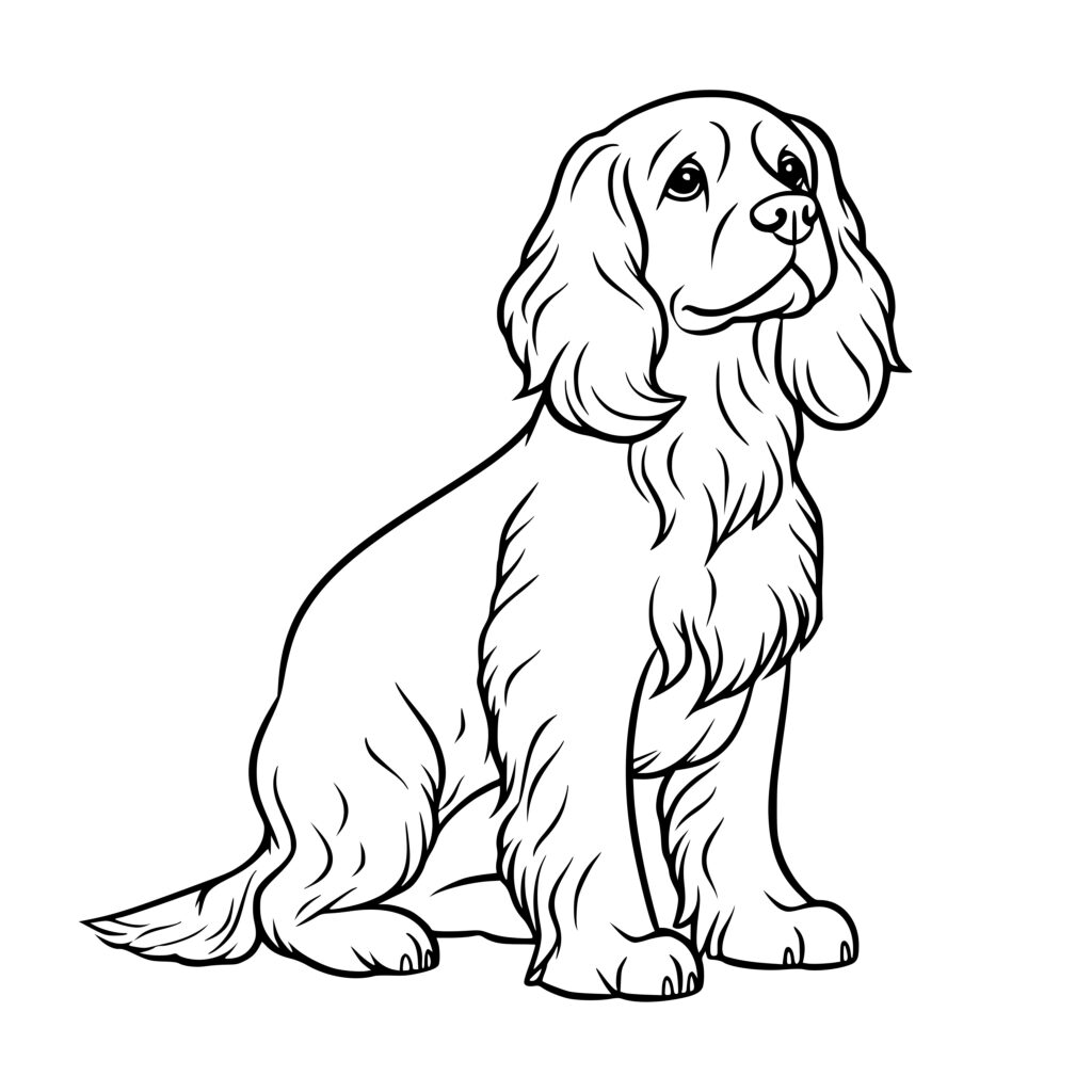 Attentive Cocker Spaniel SVG File for Cricut, Silhouette, Laser Machines