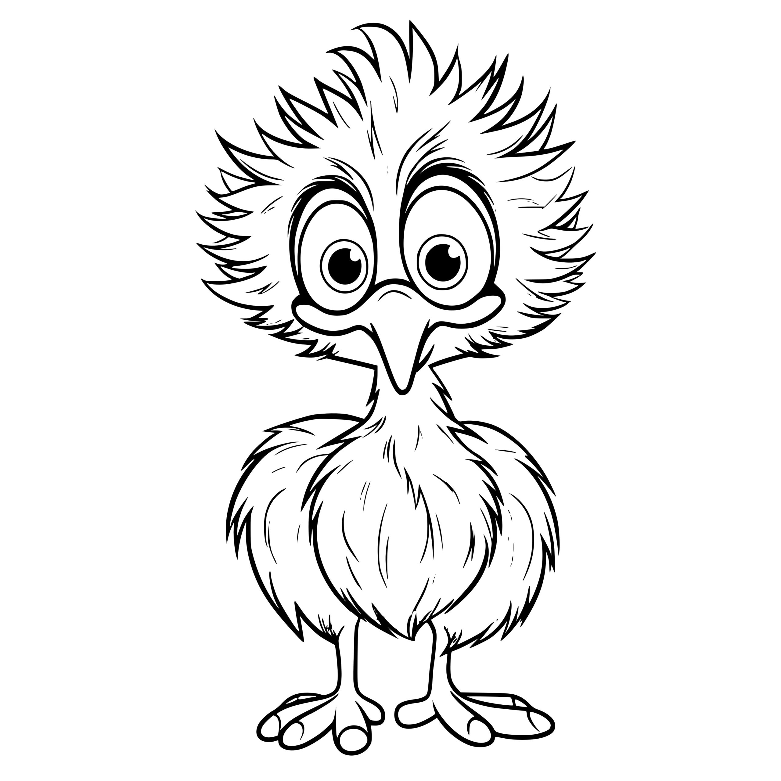 Frazzled Emu SVG Image: Perfect for Cricut, Silhouette, Laser Machines
