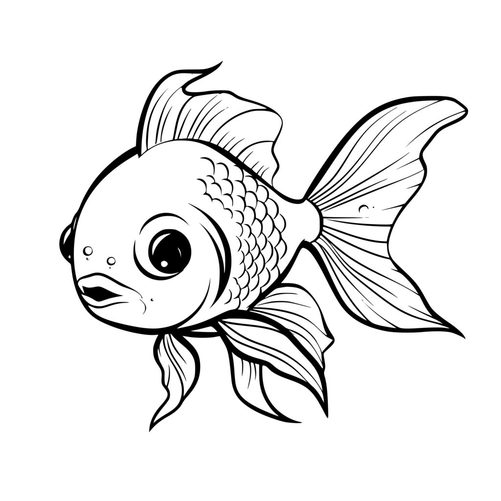 Instant Download Cute Goldfish SVG Image for Cricut, Silhouette, Laser ...