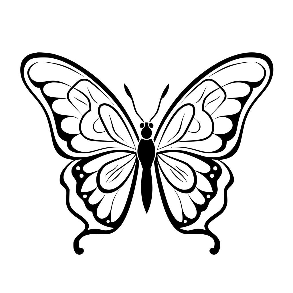 Delicate Butterfly SVG File for Cricut, Silhouette, and Laser Machines