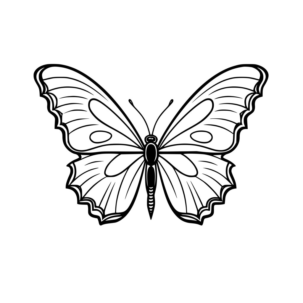 Vibrant Butterfly SVG File for Cricut, Silhouette, Laser Machines