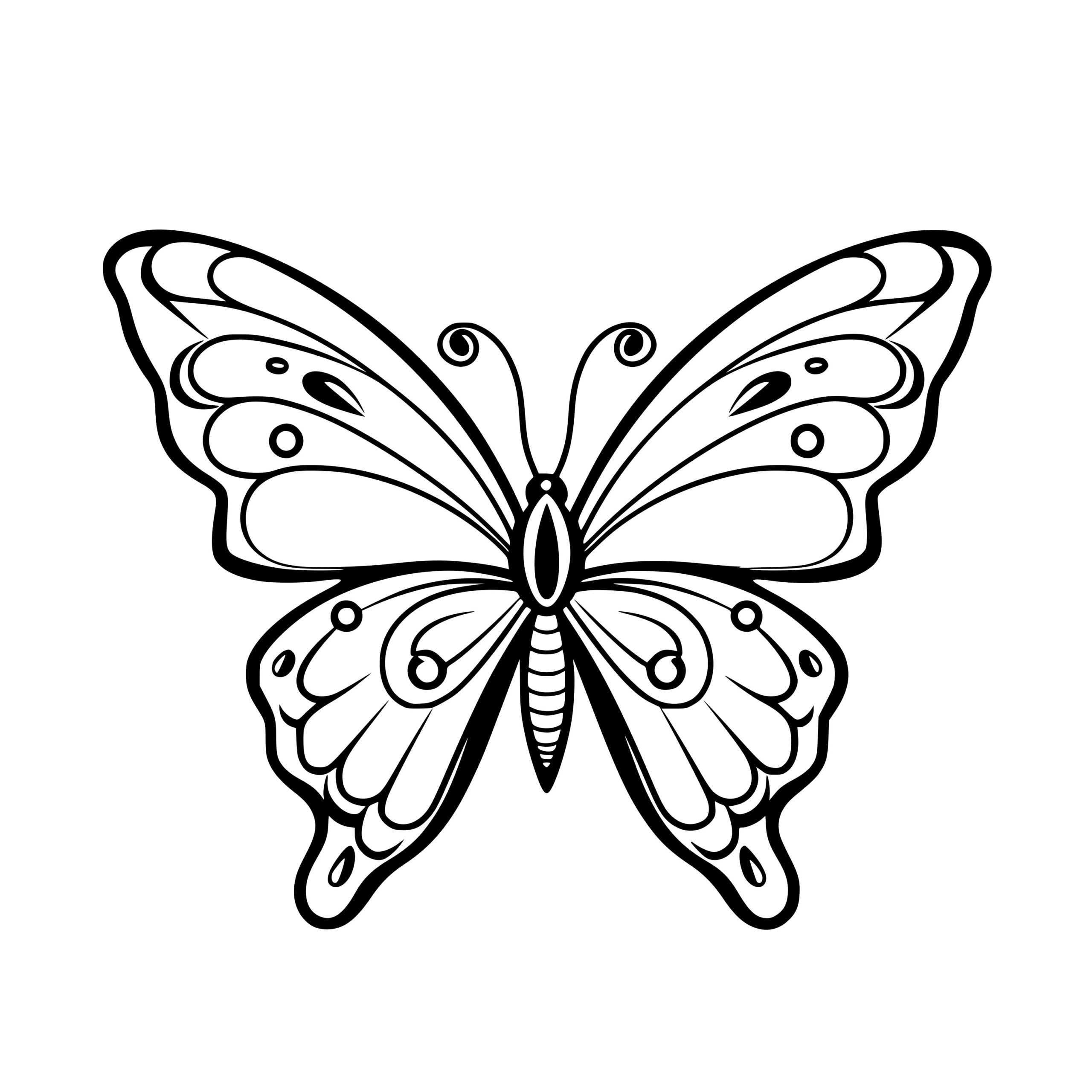 Garden Butterfly: Instant Download Image for Cricut, Silhouette, and ...