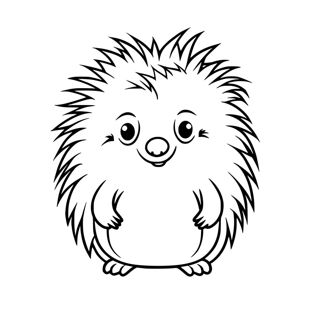 Baby Echidna SVG File for Cricut, Silhouette, Laser Machines