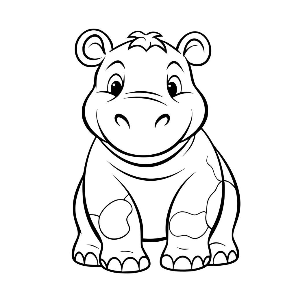 Cute Hippopotamus SVG: Instant Download for Cricut, Silhouette, Laser ...