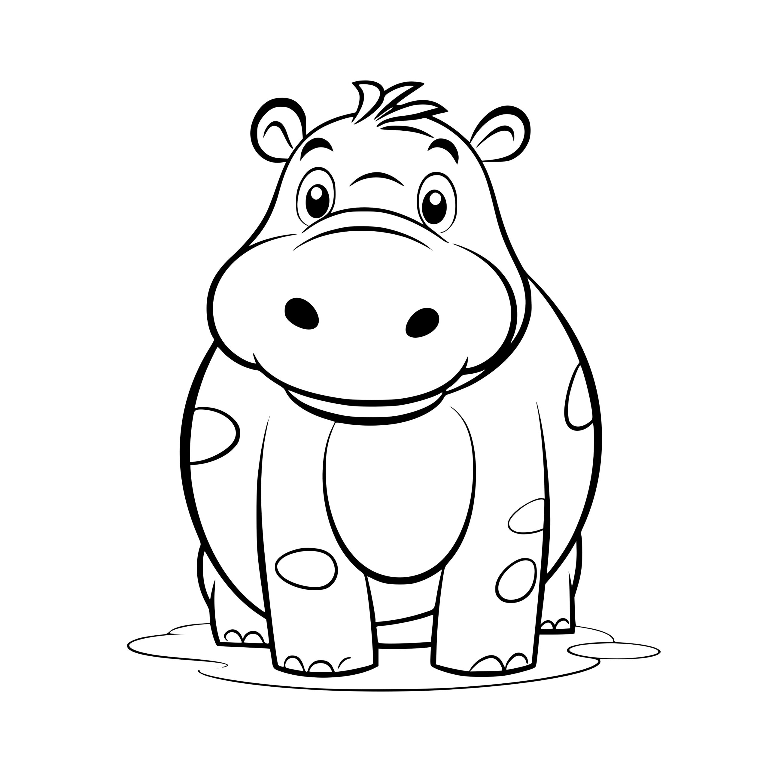 Spotted Hippo SVG File: Instant Download for Cricut, Silhouette, Laser ...