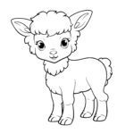 Cute Fluffy Lamb