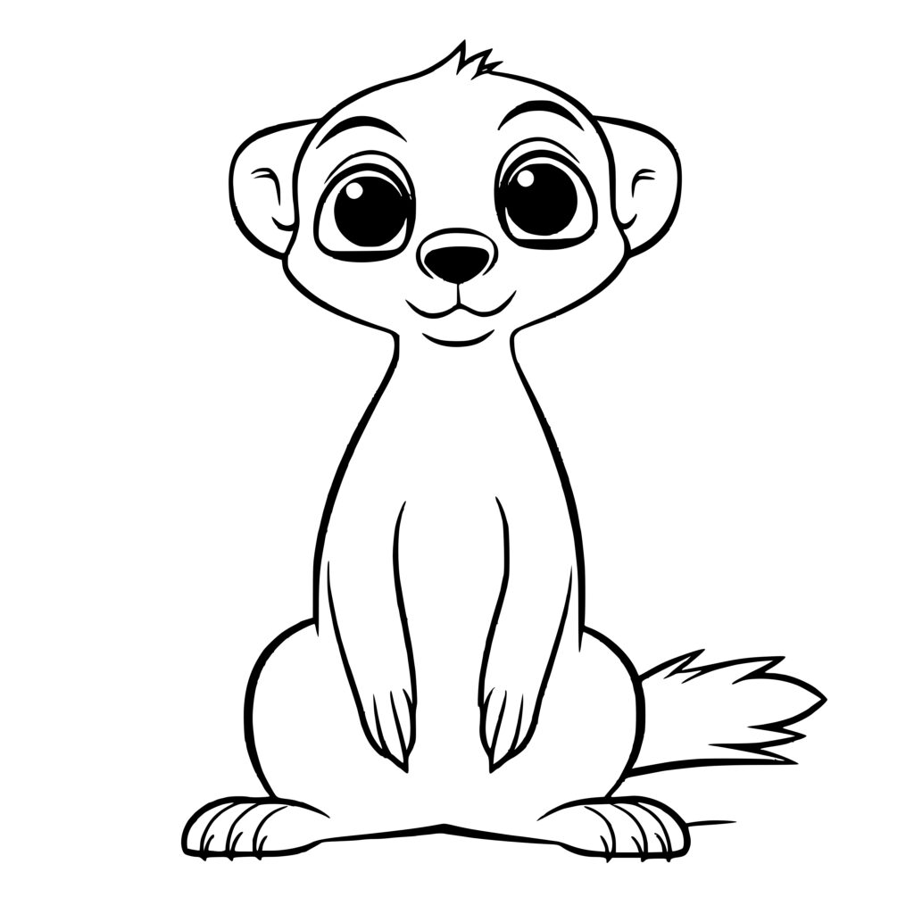 Meerkat Posing Image: SVG, PNG, DXF Files for Cricut, Silhouette, Laser ...