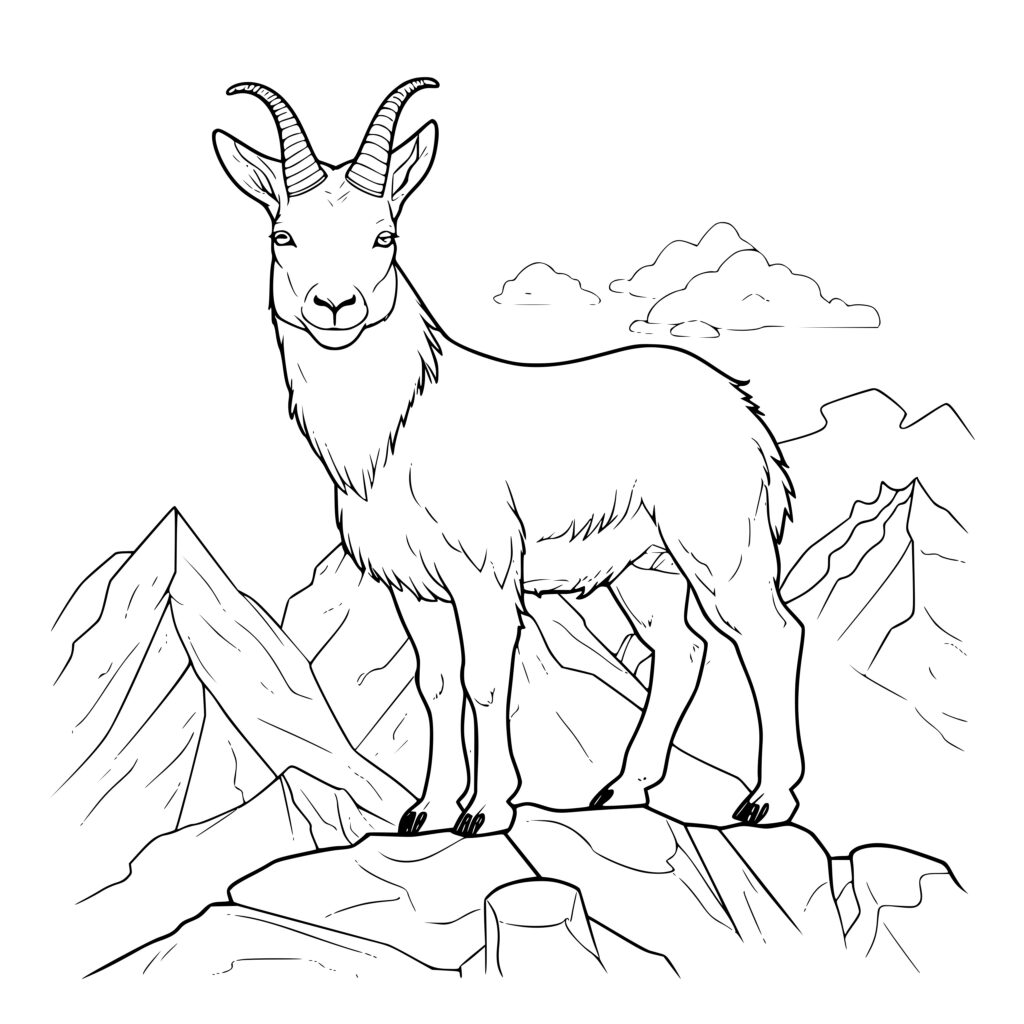 Instant Download SVG/PNG/DXF Files: Majestic Mountain Goat for Cricut ...