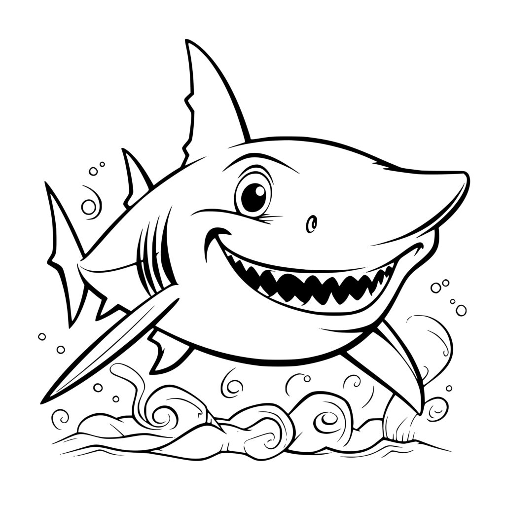Playful Shark SVG Image - Instant Download for Cricut, Silhouette, Laser