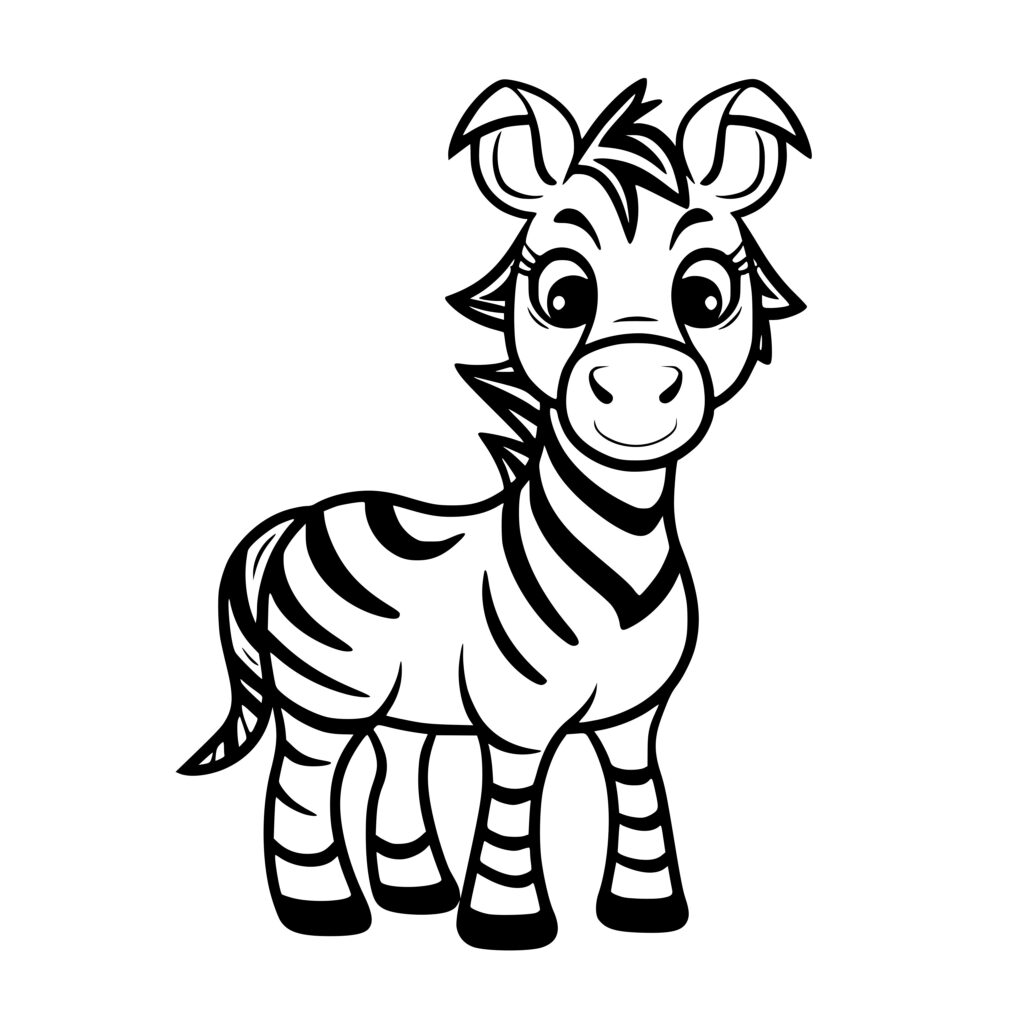 Smiling Zebra SVG File: Instant Download for Cricut, Silhouette, Laser ...